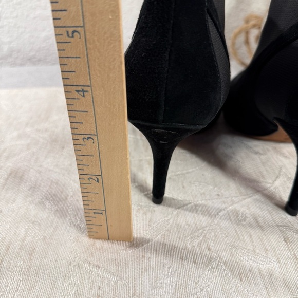 L'Amour Des Pieds Kamea Leather, Suede, Elastic Ankle Pumps Black Size 7 1/2 - Picture 5 of 10